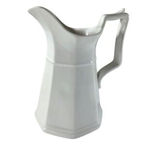White Pitcher By Peppertree Tabletops Fine Porcelain modern contemporary neutral